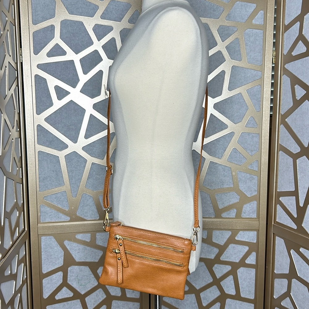 Mini Faux Leather Cross‎ Body Bag